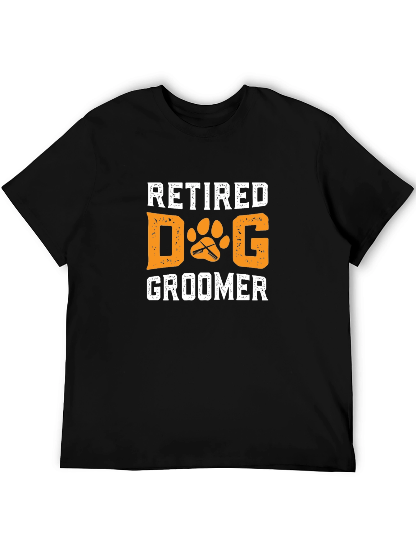 Retired Dog Groomer T-Shirt - Novelty Graphic Tee