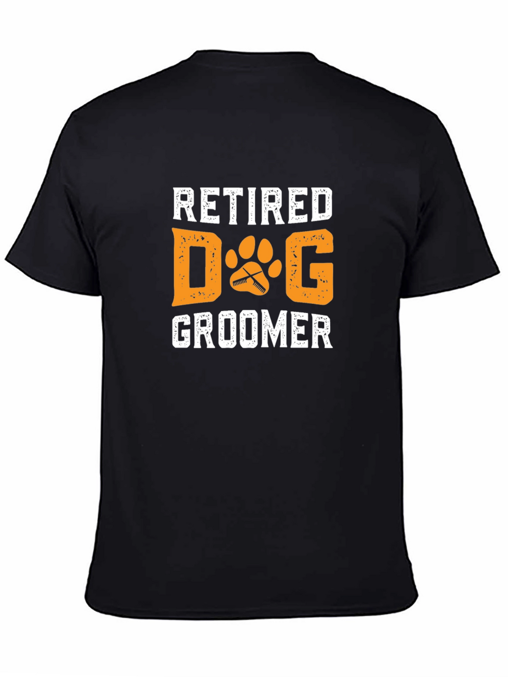 Retired Dog Groomer T-Shirt - Novelty Graphic Tee
