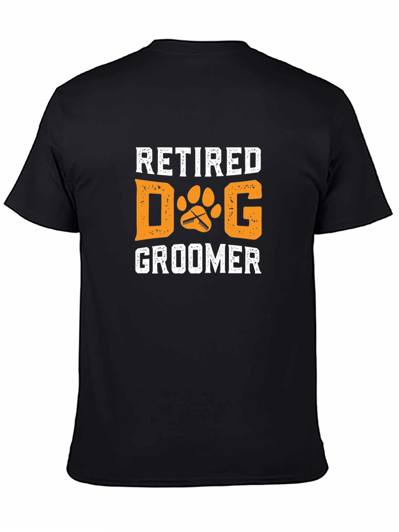 Retired Dog Groomer T-Shirt - Novelty Graphic Tee