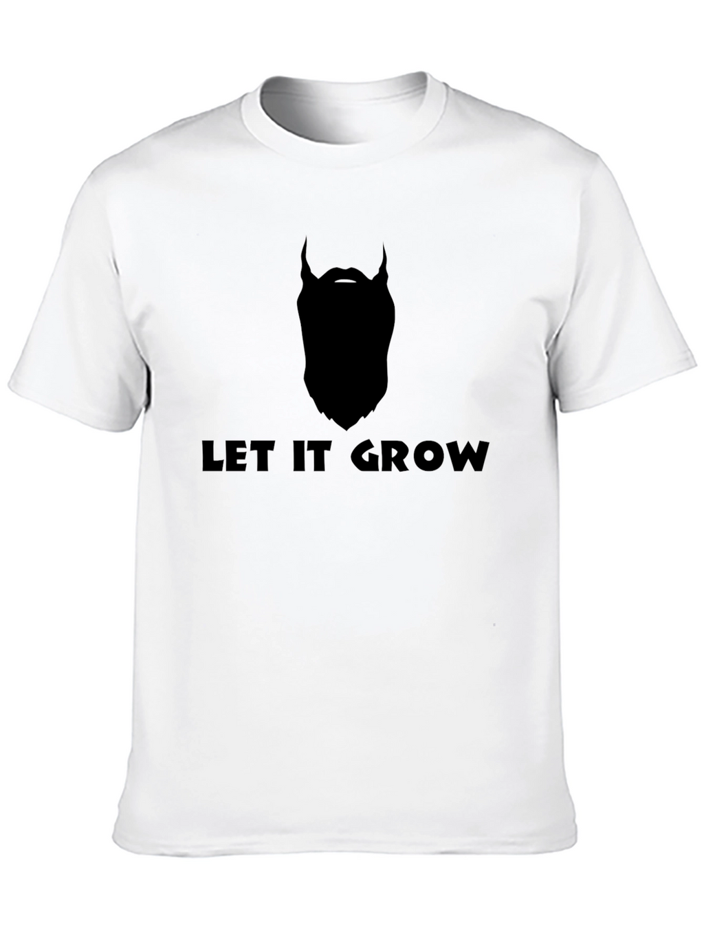 Let it Grow Beard Graphic Tee - Black