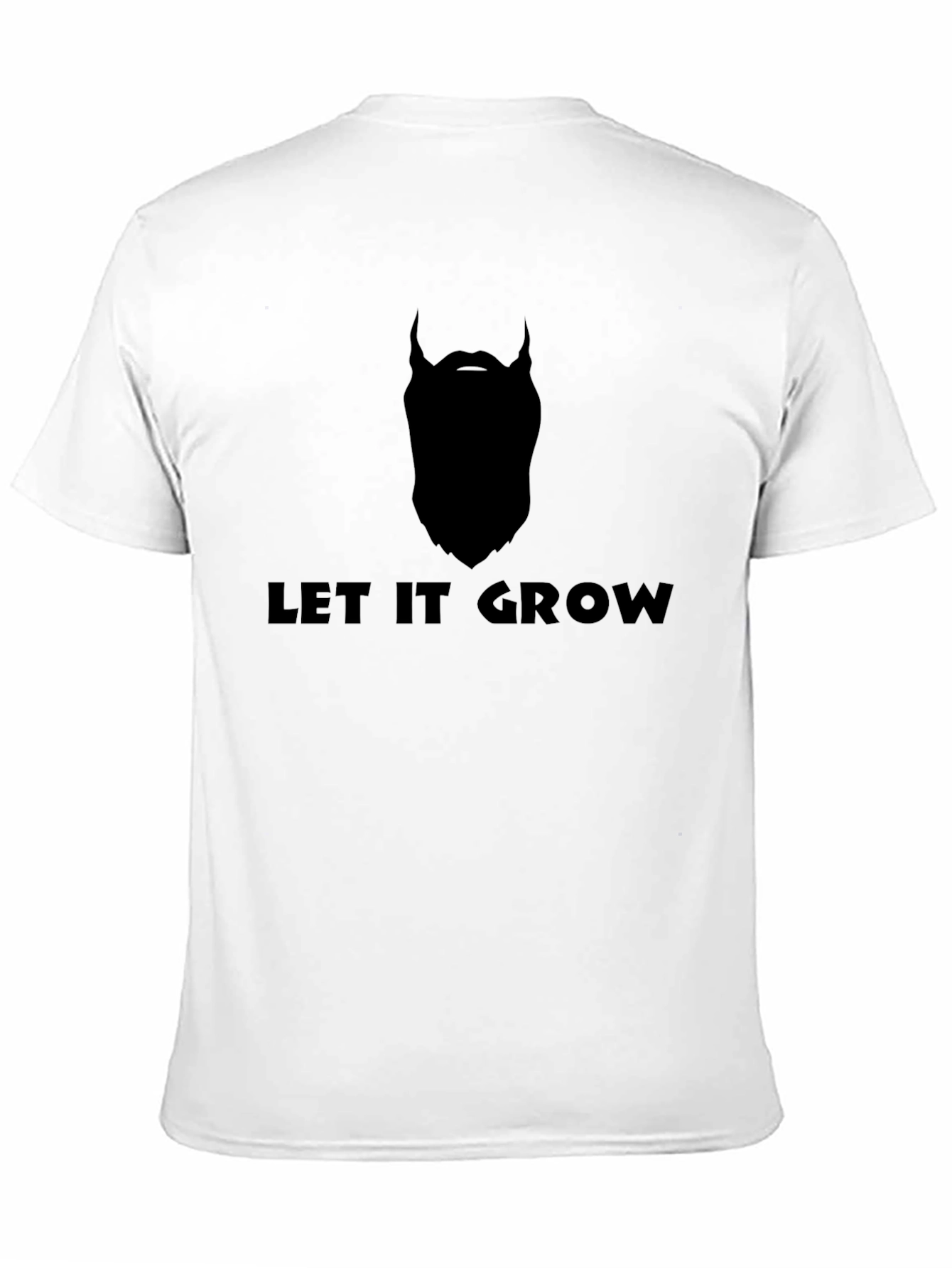 Let it Grow Beard Graphic Tee - Black