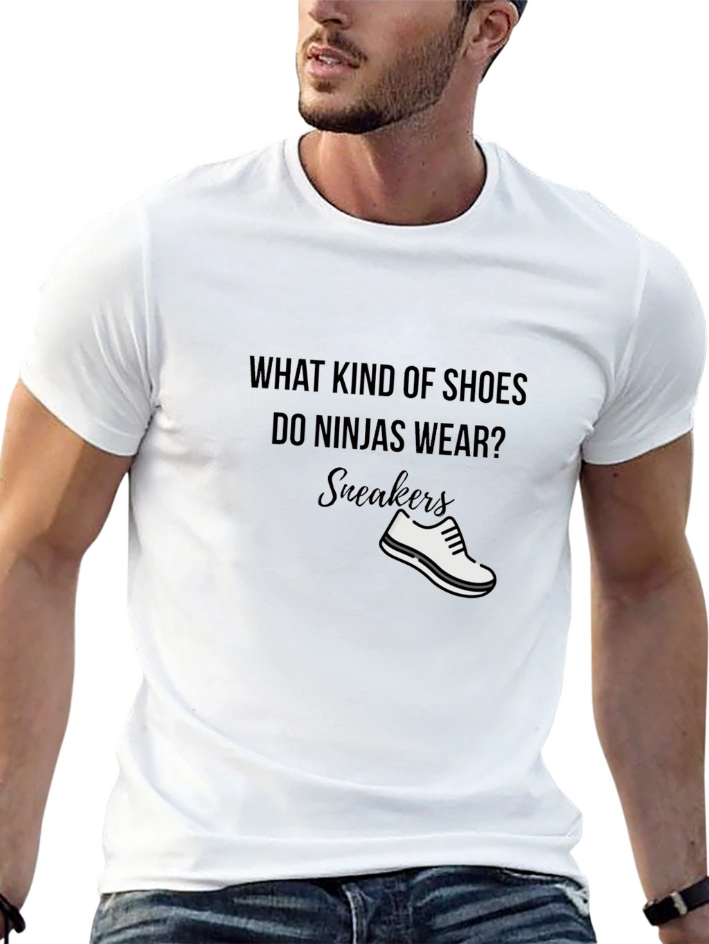 Ninja Sneaker T-Shirt - Funny Joke Tee
