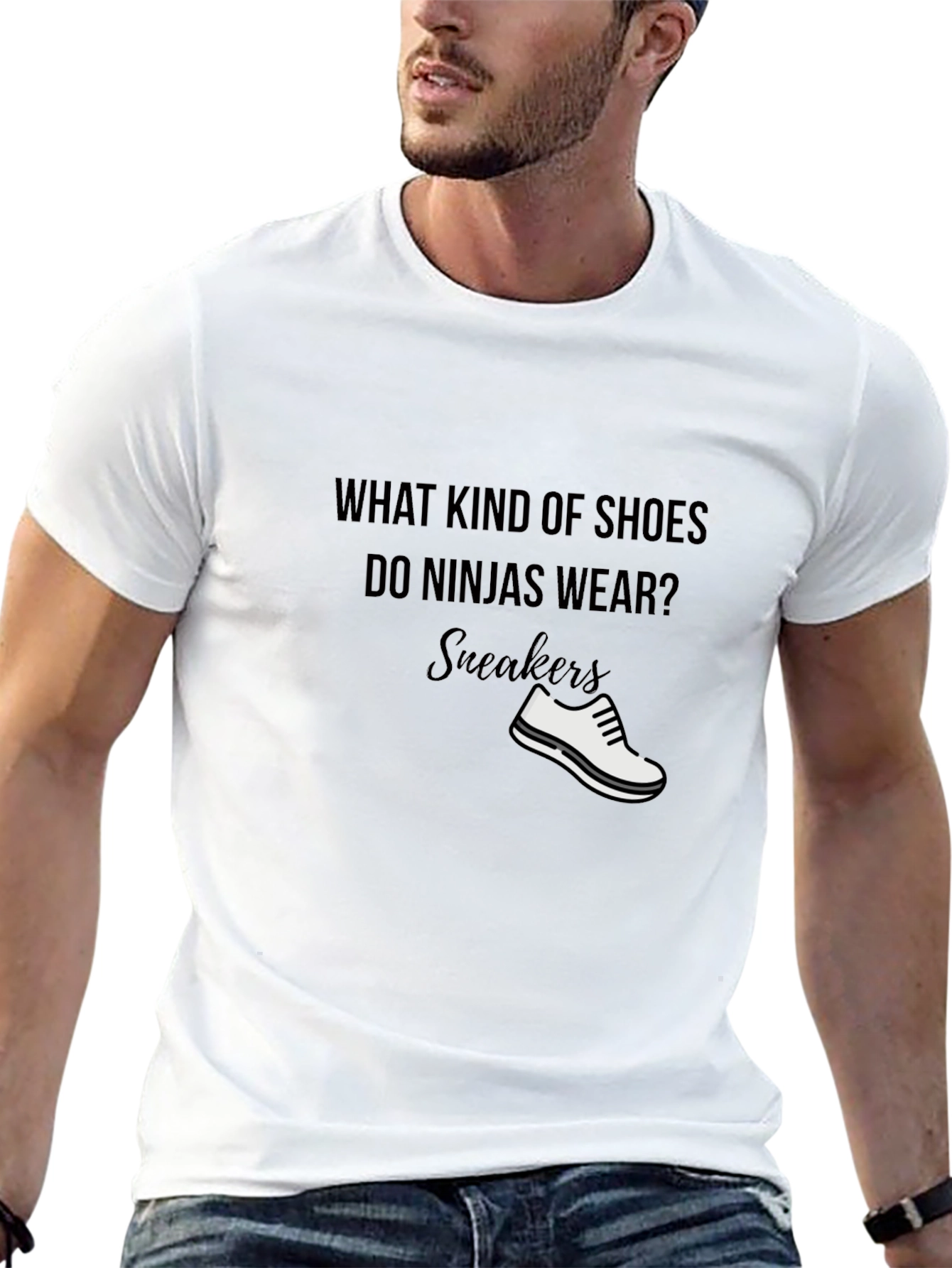Ninja Sneaker T-Shirt - Funny Joke Tee