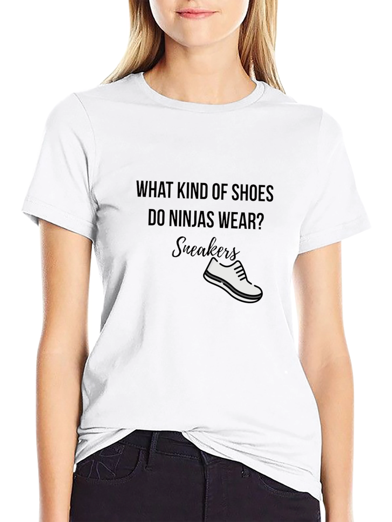 Ninja Sneaker T-Shirt - Funny Joke Tee