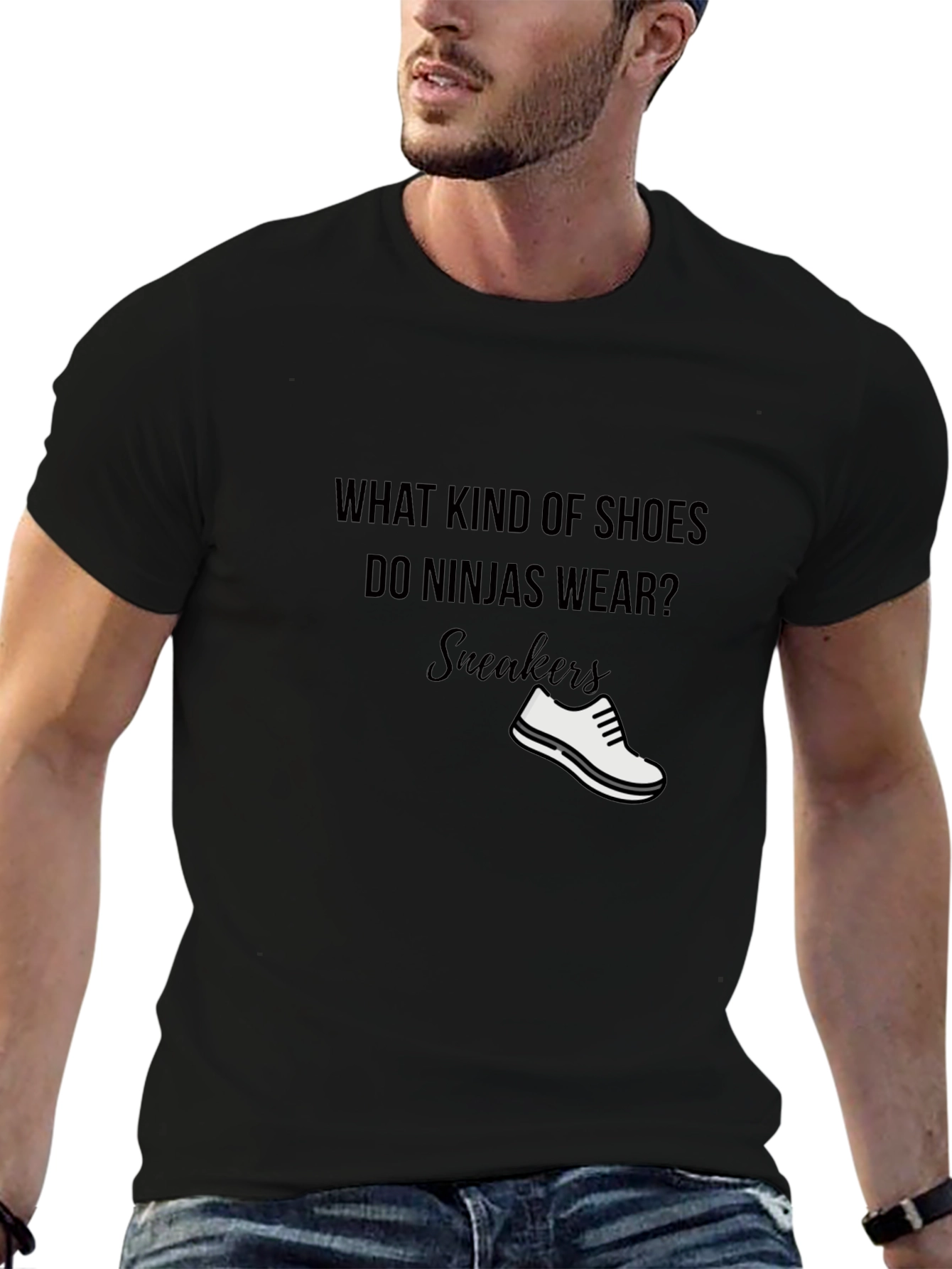 Ninja Sneaker T-Shirt - Funny Joke Tee
