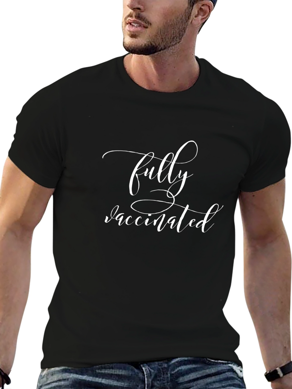 Fully Vaccinated Black T-Shirt