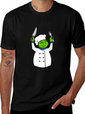 Chef Frog Graphic T-Shirt - Funny Cartoon Cook Tee