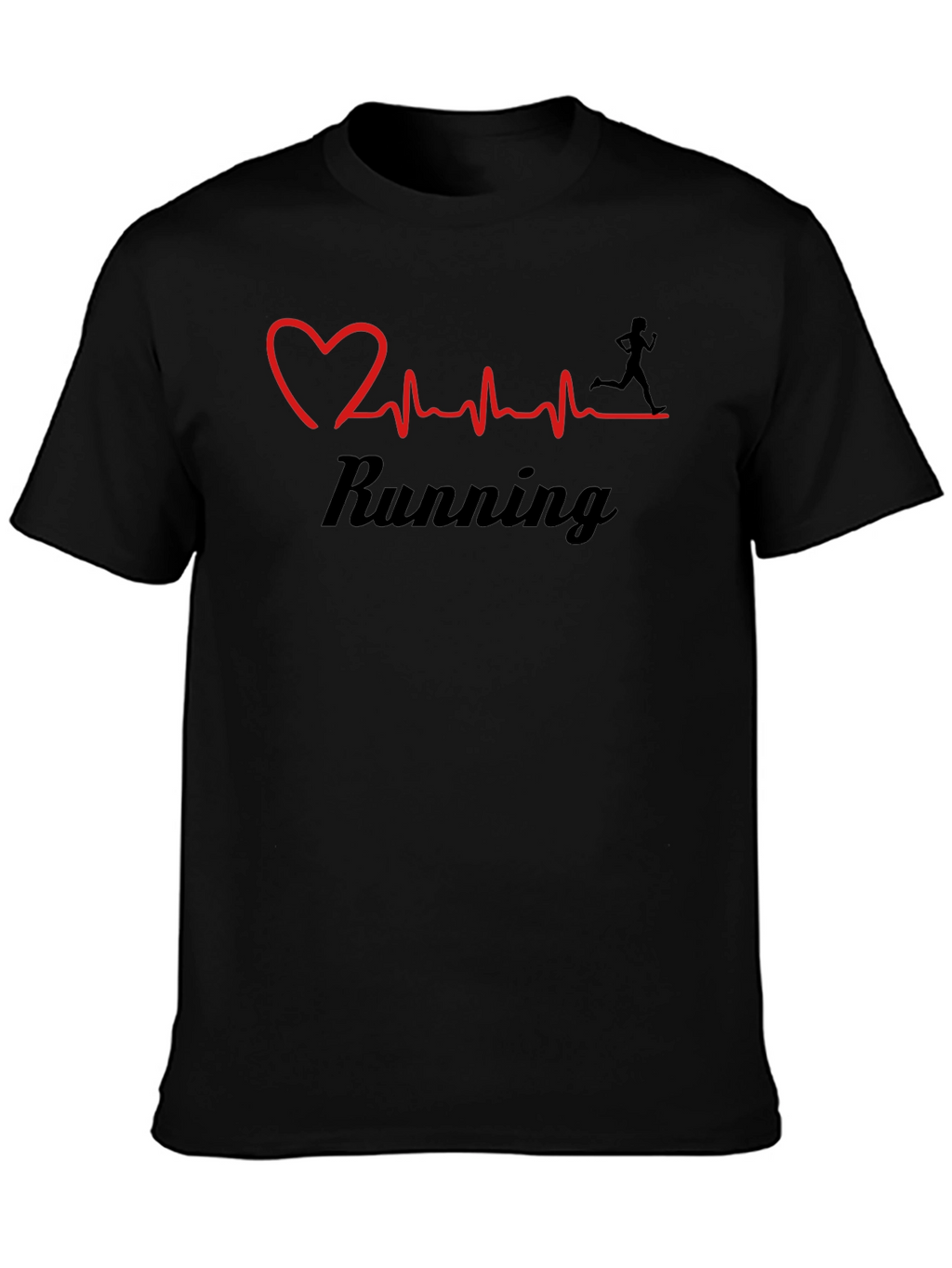 Running Heartbeat T-Shirt: Love to Run!