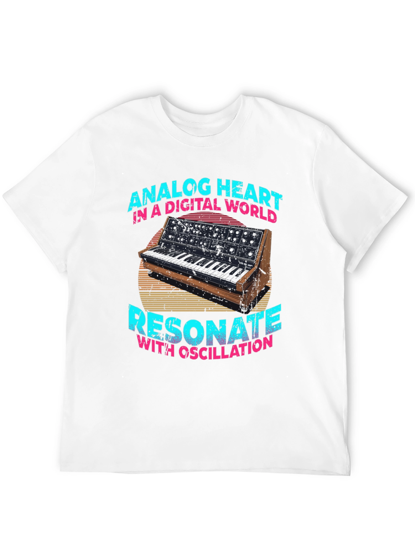 Analog Heart T-Shirt: Digital World Resonate with Oscillation