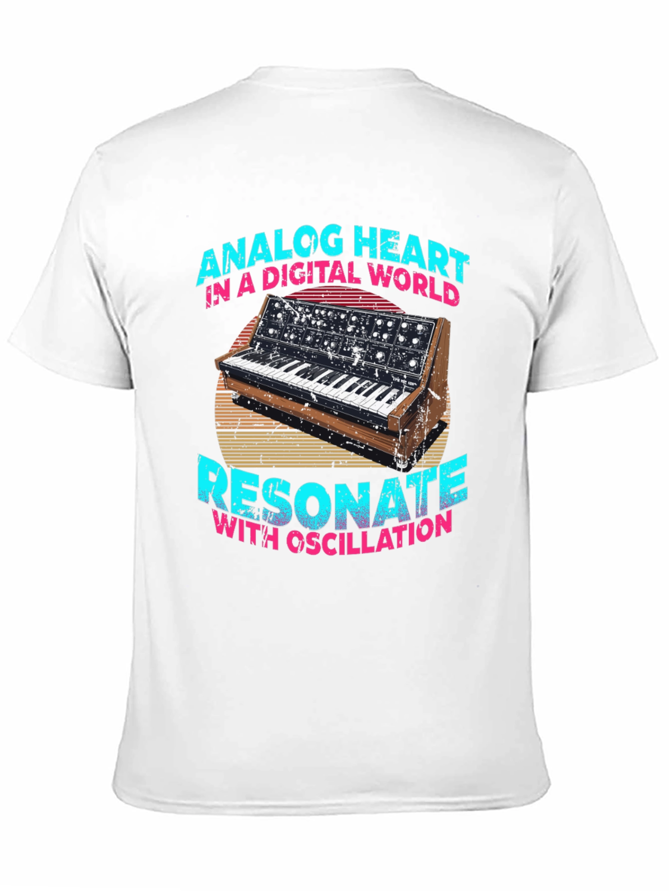 Analog Heart T-Shirt: Digital World Resonate with Oscillation