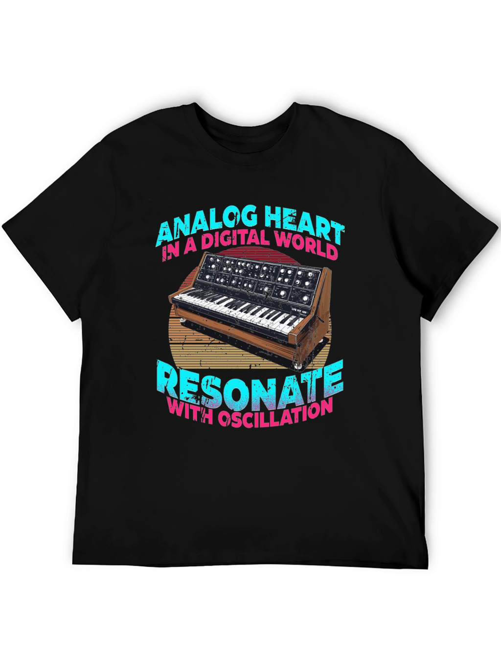 Analog Heart T-Shirt: Digital World Resonate with Oscillation