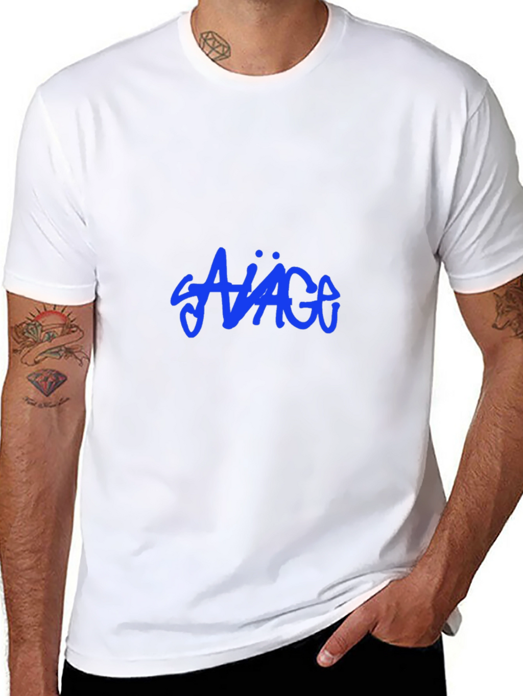 Savage Graphic Print Black T-Shirt