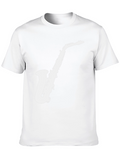 Saxophone Graphic Tee - Black Music Lover T-Shirt