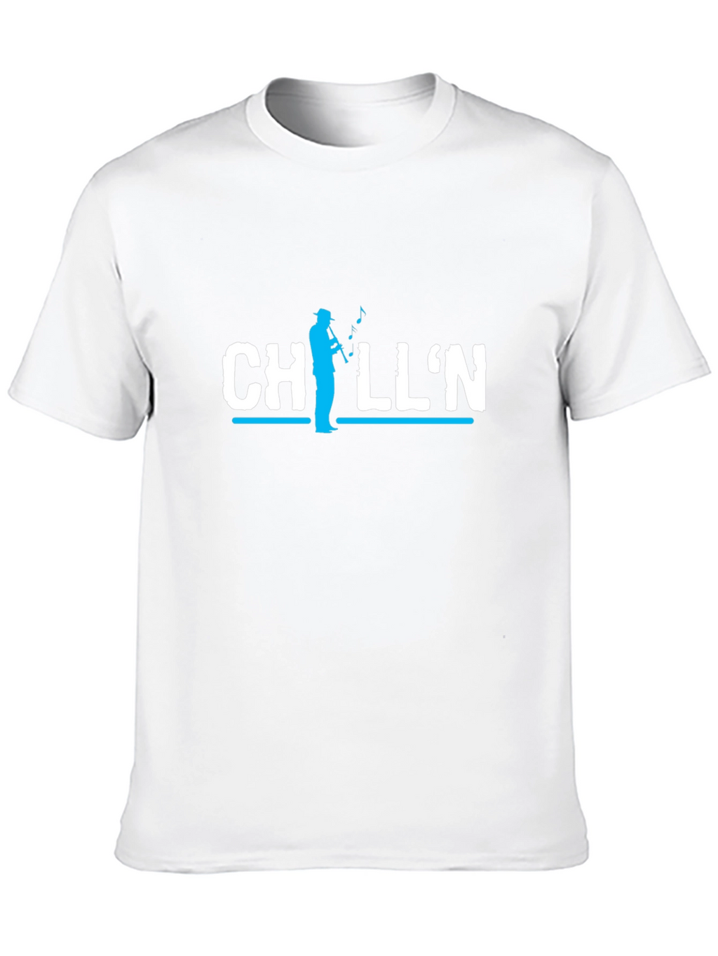 Chilln Saxophone Player Graphic Tee - Black