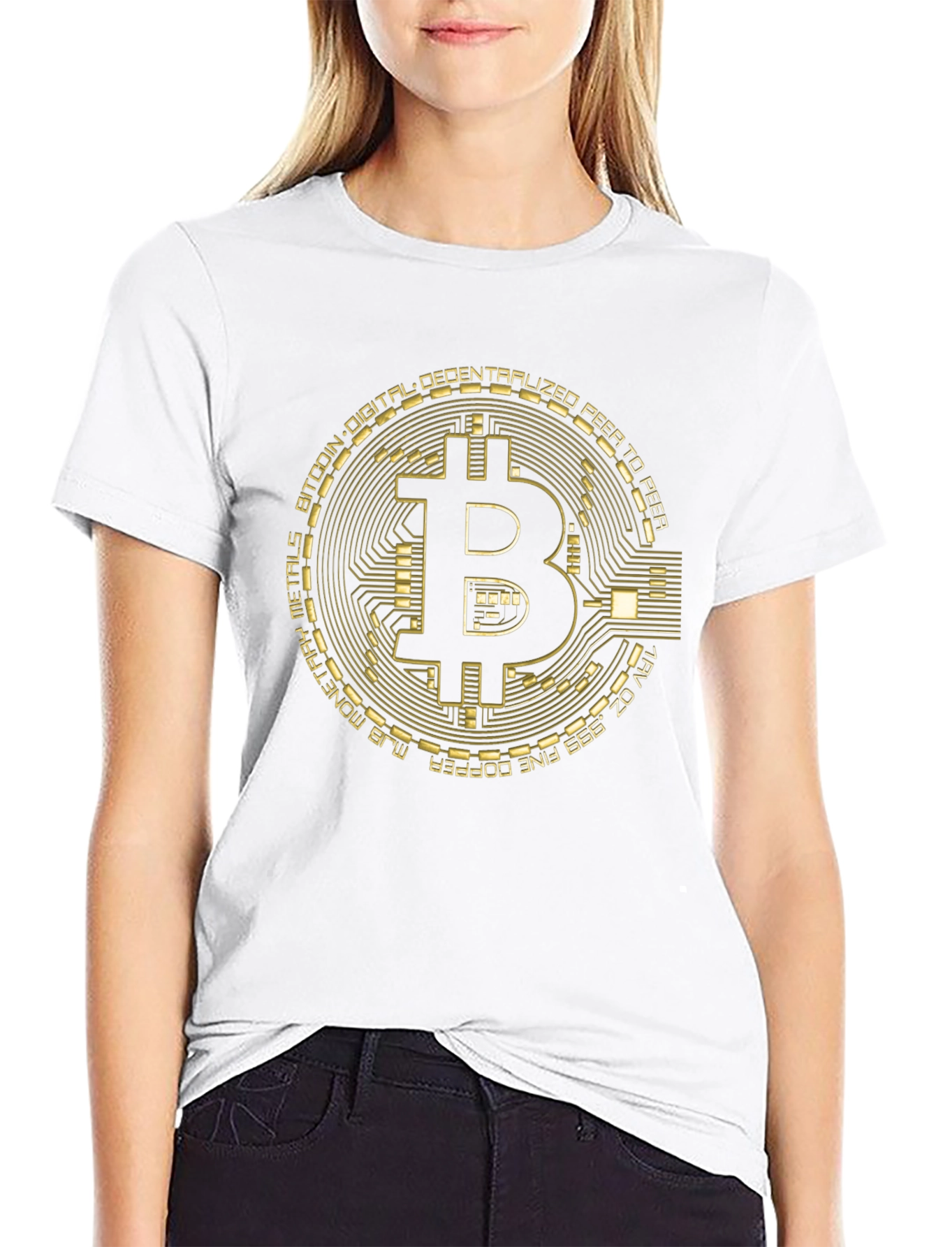 Bitcoin Circuit Board Graphic T-Shirt