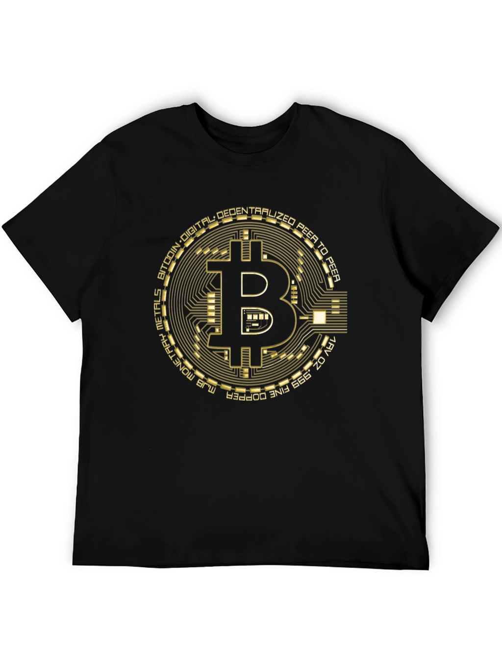 Bitcoin Circuit Board Graphic T-Shirt