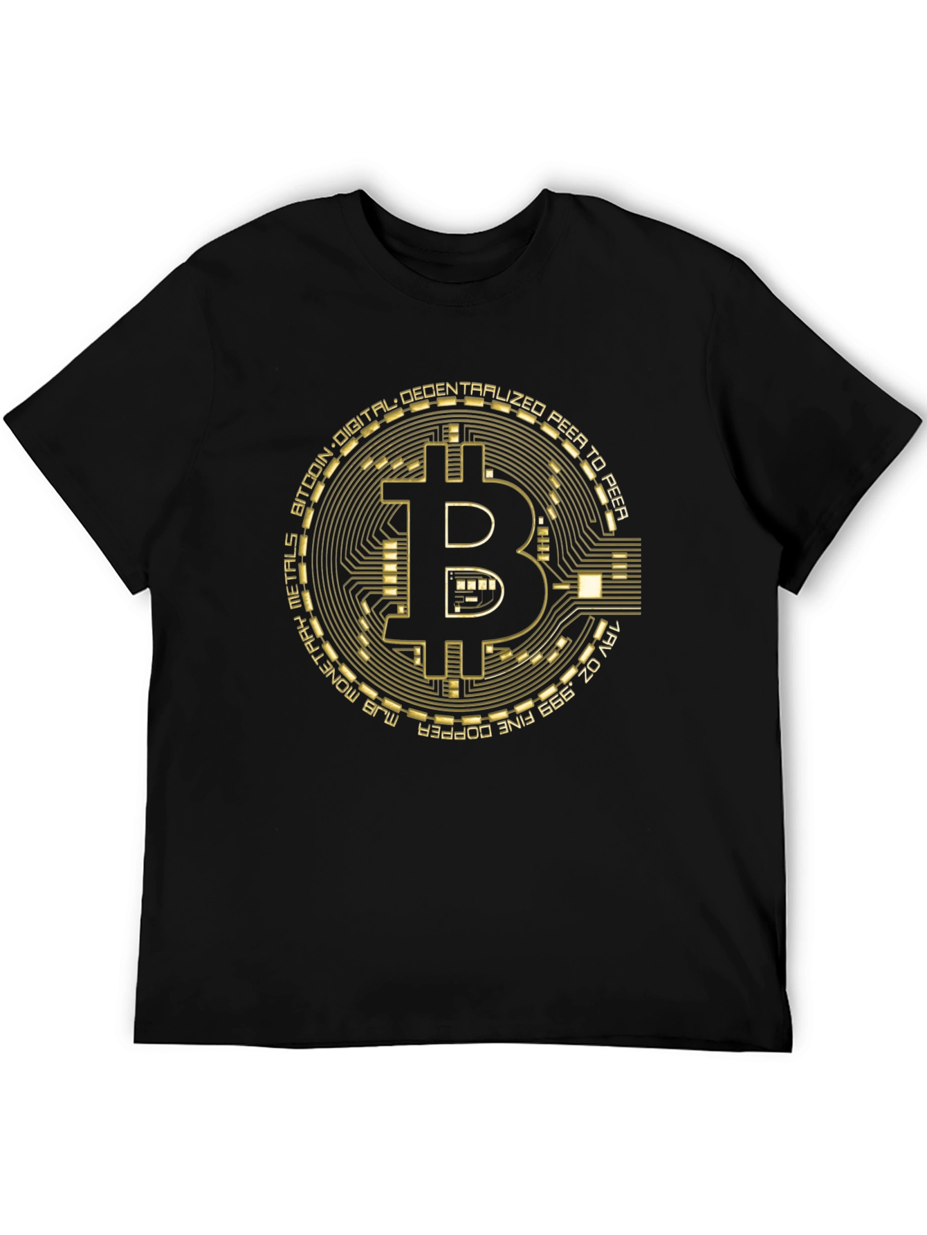Bitcoin Circuit Board Graphic T-Shirt