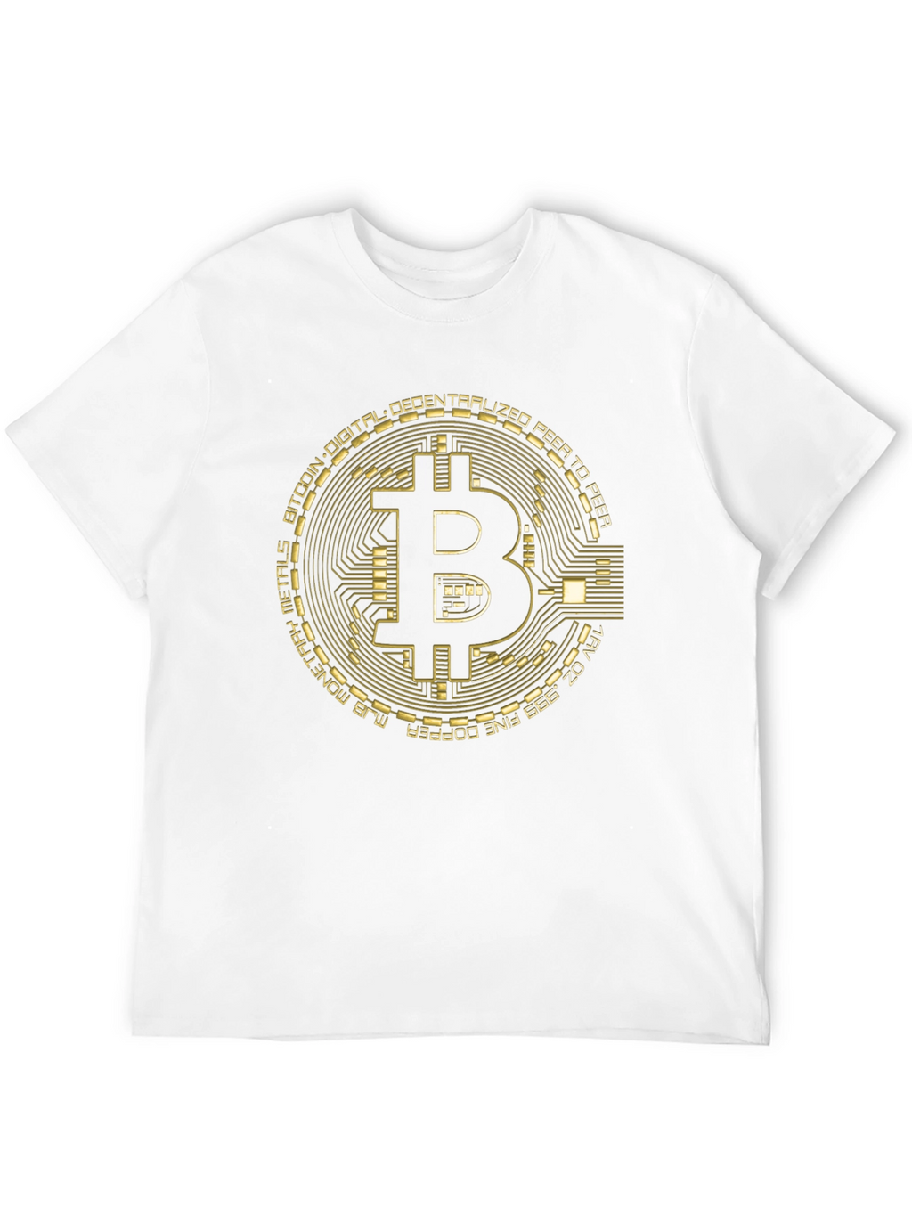 Bitcoin Circuit Board Graphic T-Shirt