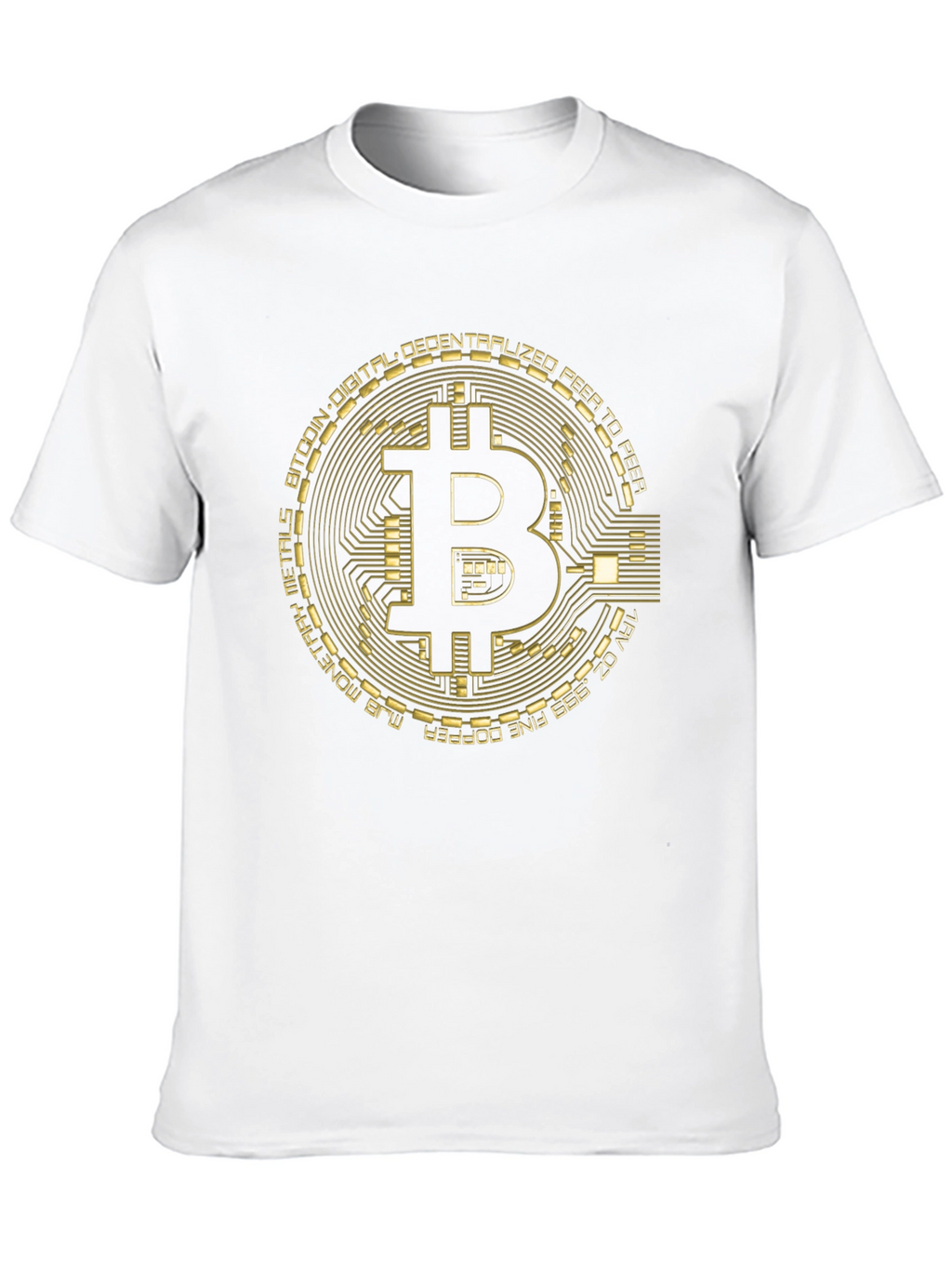 Bitcoin Circuit Board Graphic T-Shirt