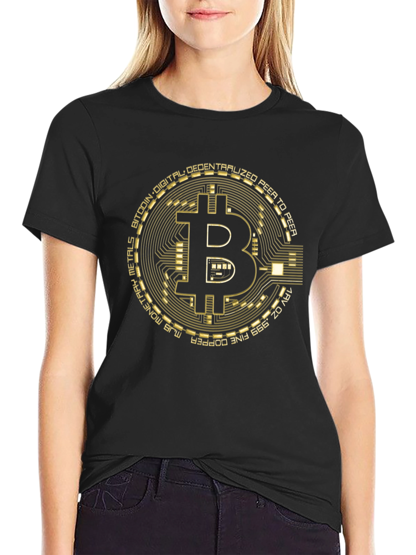 Bitcoin Circuit Board Graphic T-Shirt