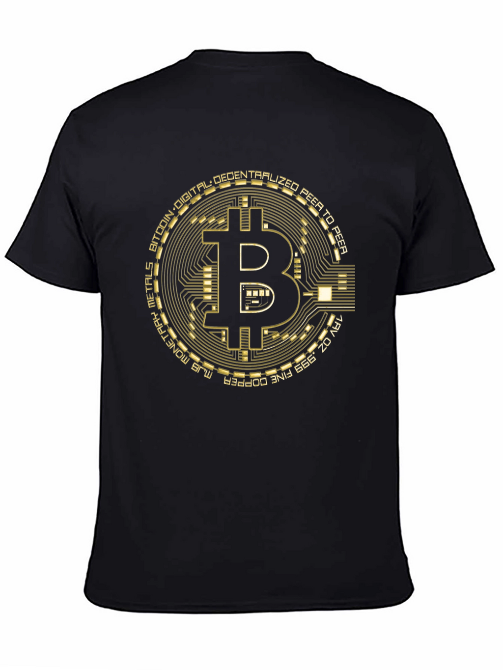 Bitcoin Circuit Board Graphic T-Shirt