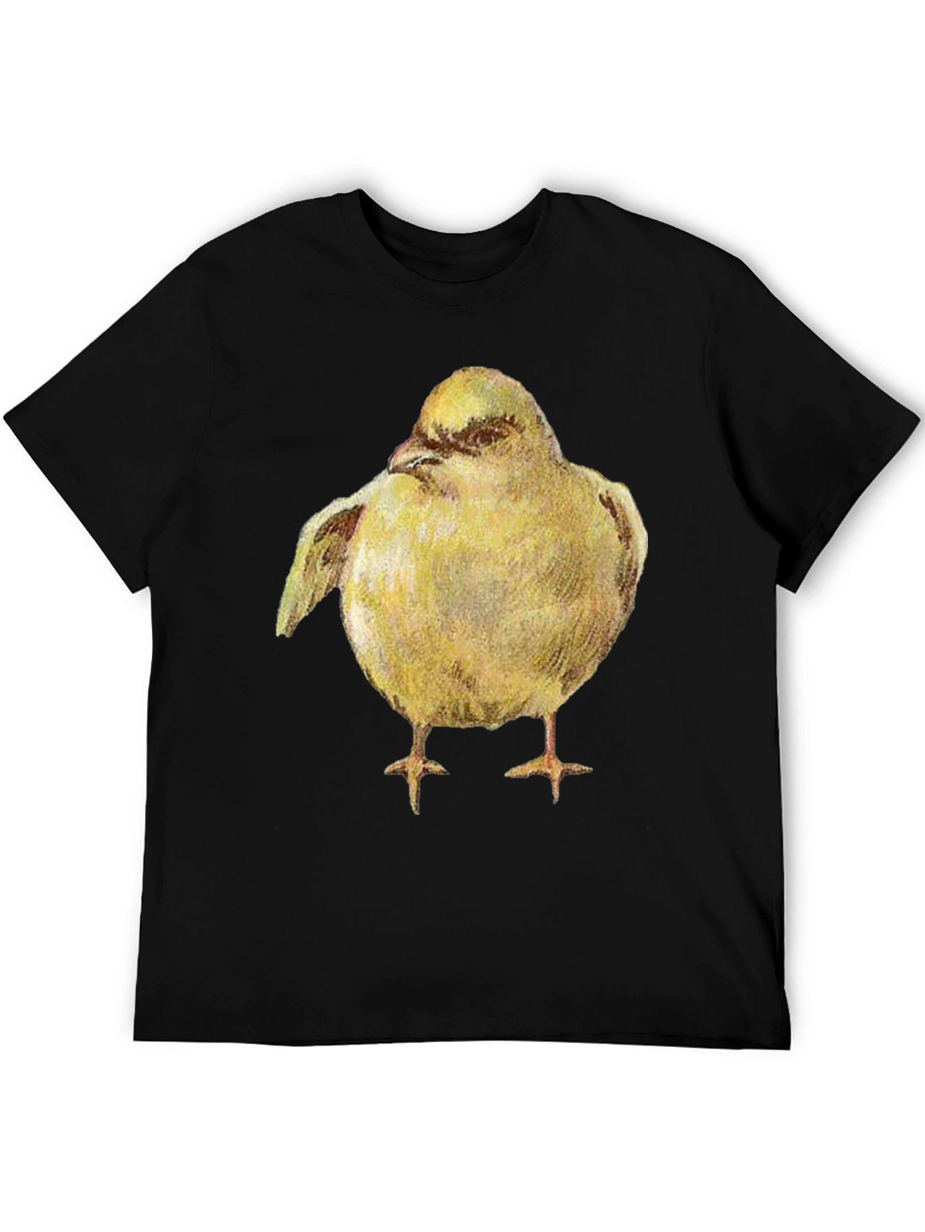 Yellow Bird Graphic Tee - Unisex Black T-Shirt