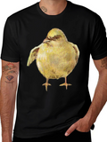Yellow Bird Graphic Tee - Unisex Black T-Shirt