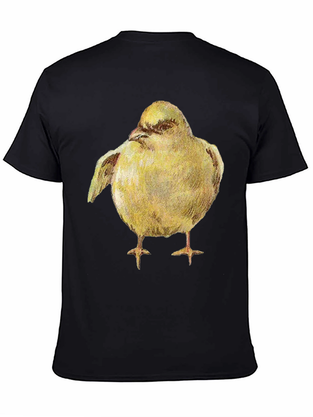 Yellow Bird Graphic Tee - Unisex Black T-Shirt