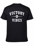 Victory Vibes Graphic Tee - Soft Cotton Blend