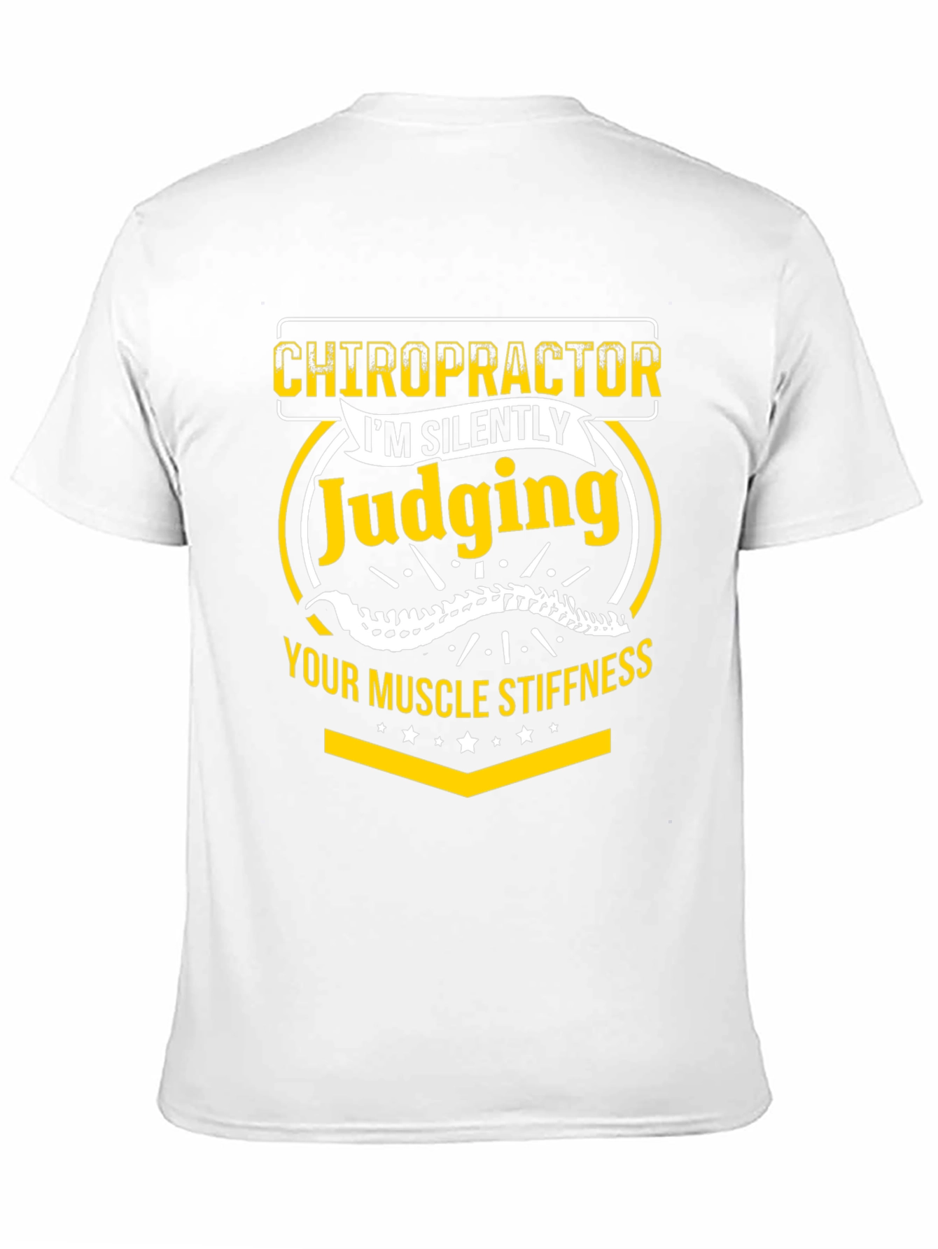 Chiropractor Judging Muscle Stiffness Graphic Tee