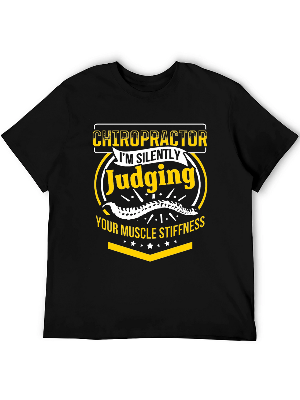 Chiropractor Judging Muscle Stiffness Graphic Tee