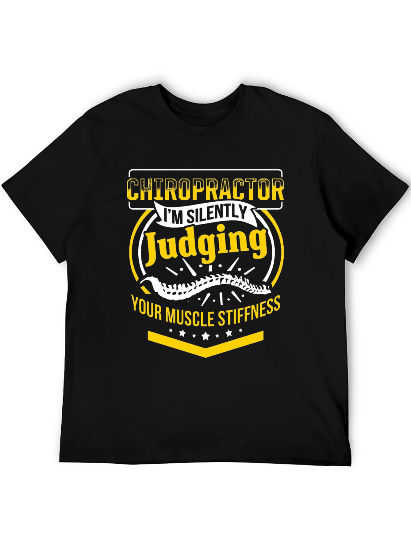 Chiropractor Judging Muscle Stiffness Graphic Tee
