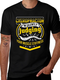 Chiropractor Judging Muscle Stiffness Graphic Tee