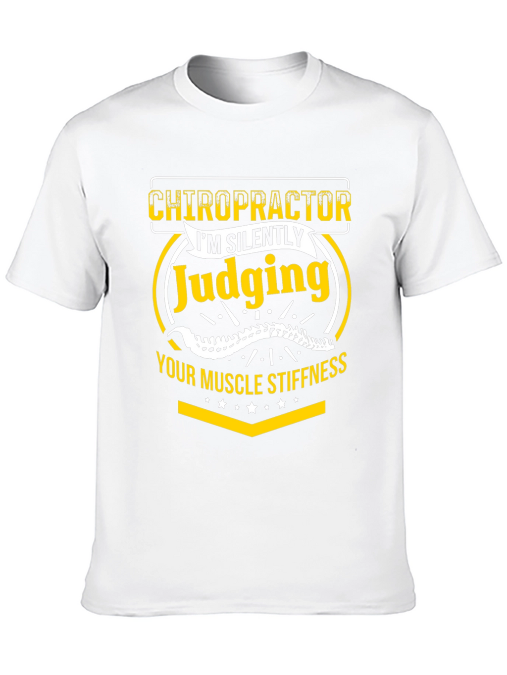 Chiropractor Judging Muscle Stiffness Graphic Tee