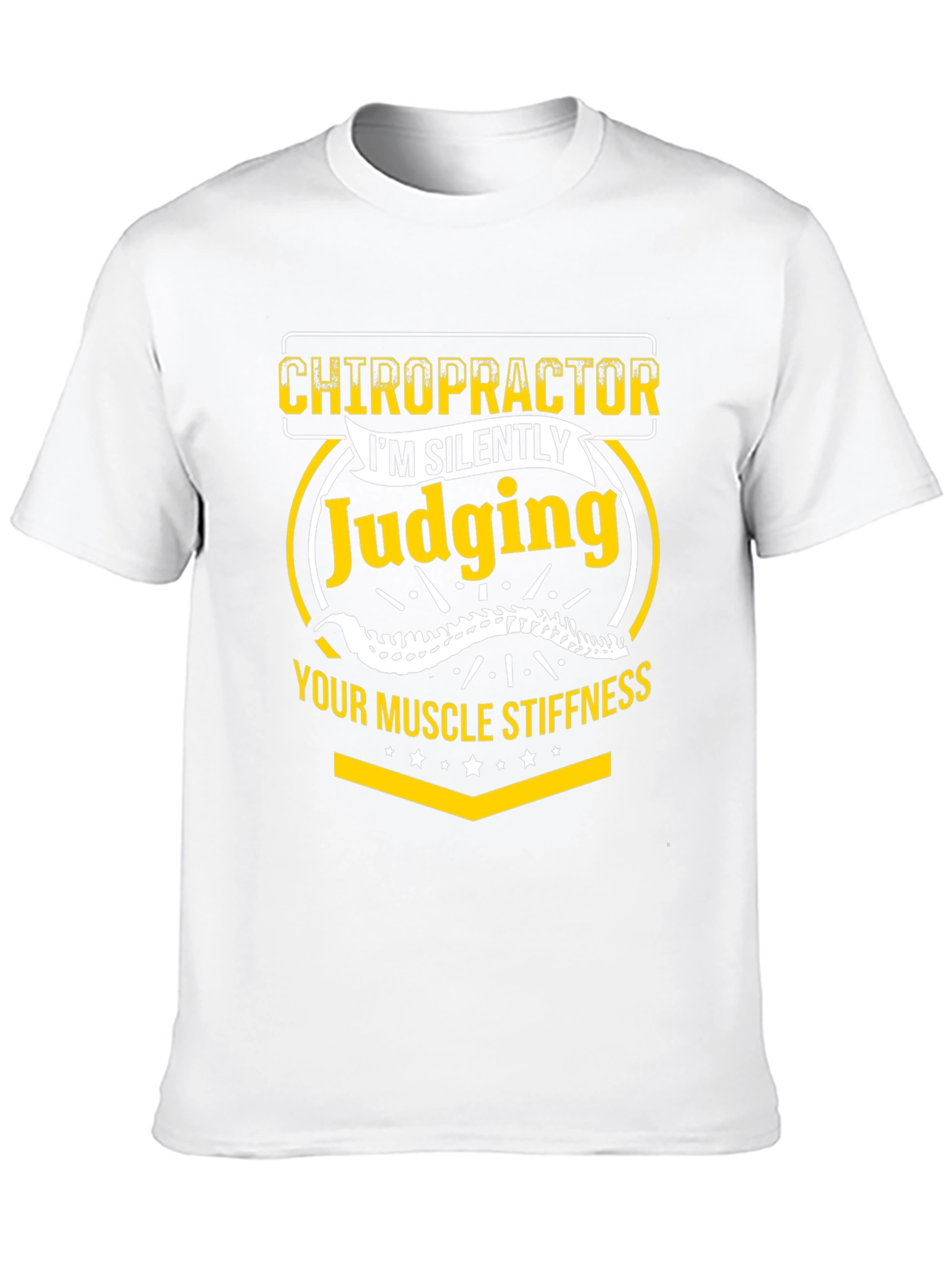 Chiropractor Judging Muscle Stiffness Graphic Tee
