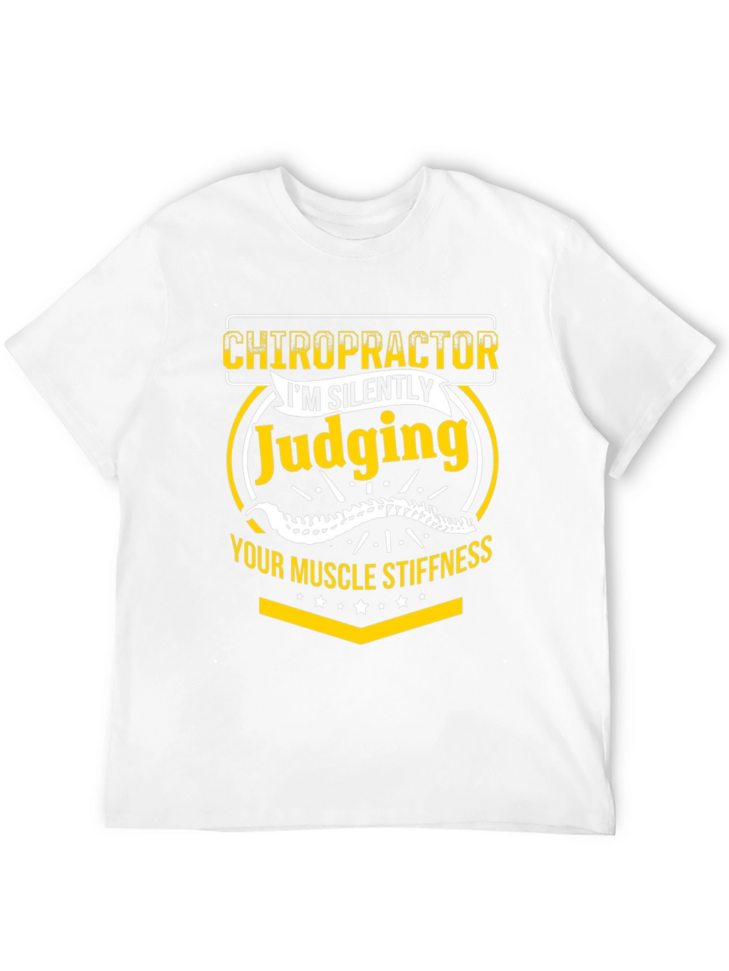 Chiropractor Judging Muscle Stiffness Graphic Tee