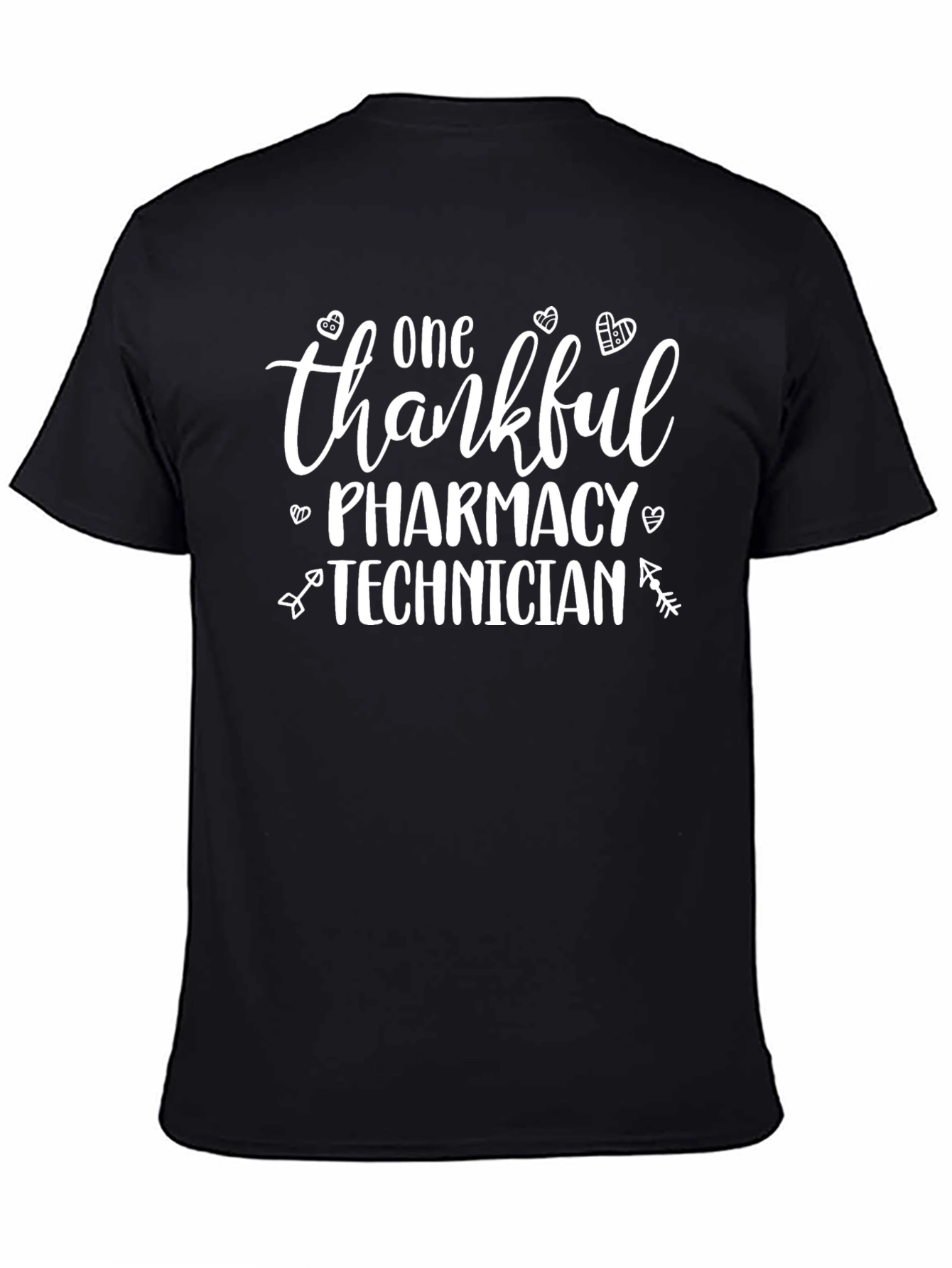 Thankful Pharmacy Technician T-Shirt - Black