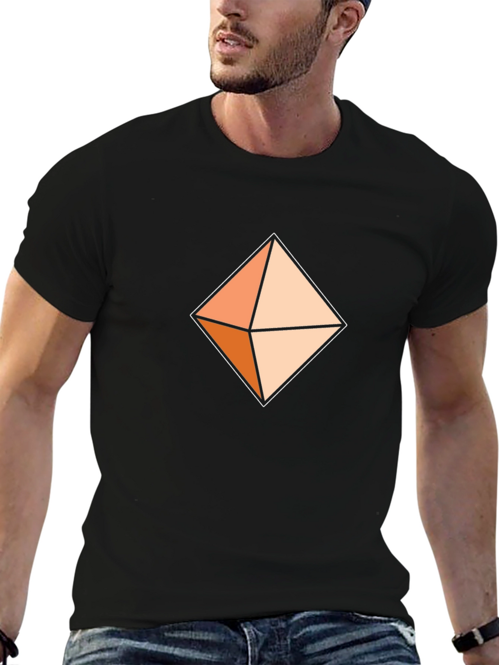 Geometric Diamond Tee - Casual Comfort