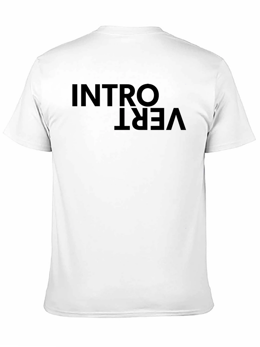 Introvert Graphic Tee - Black Casual T-Shirt