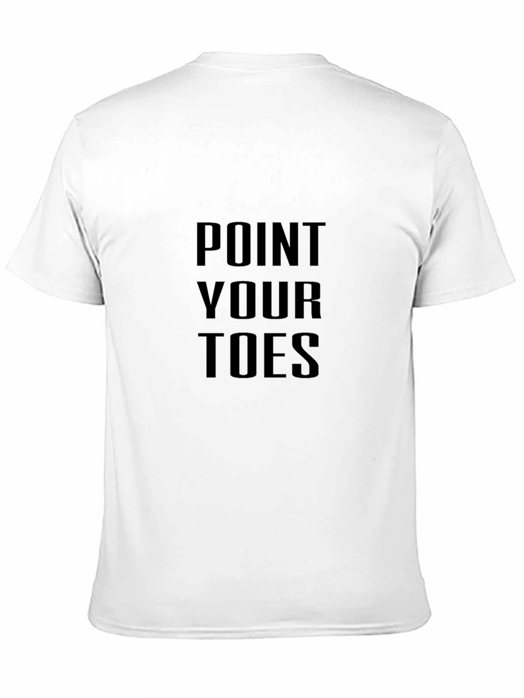 Point Your Toes Black Graphic T-Shirt