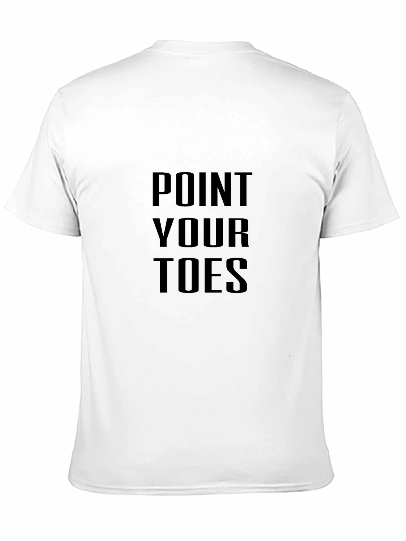 Point Your Toes Black Graphic T-Shirt