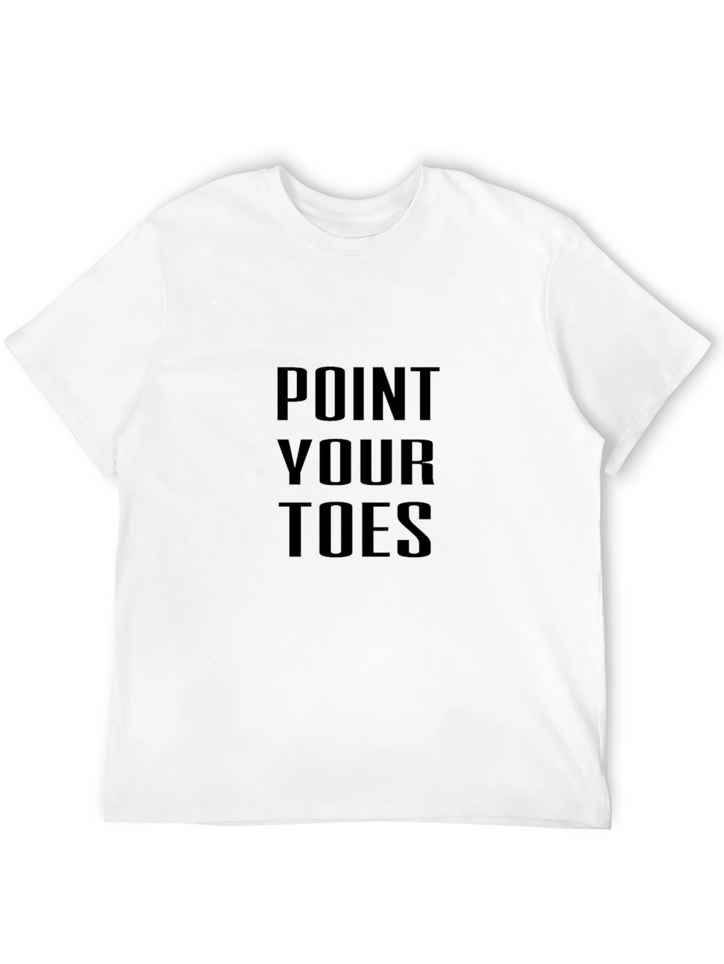 Point Your Toes Black Graphic T-Shirt