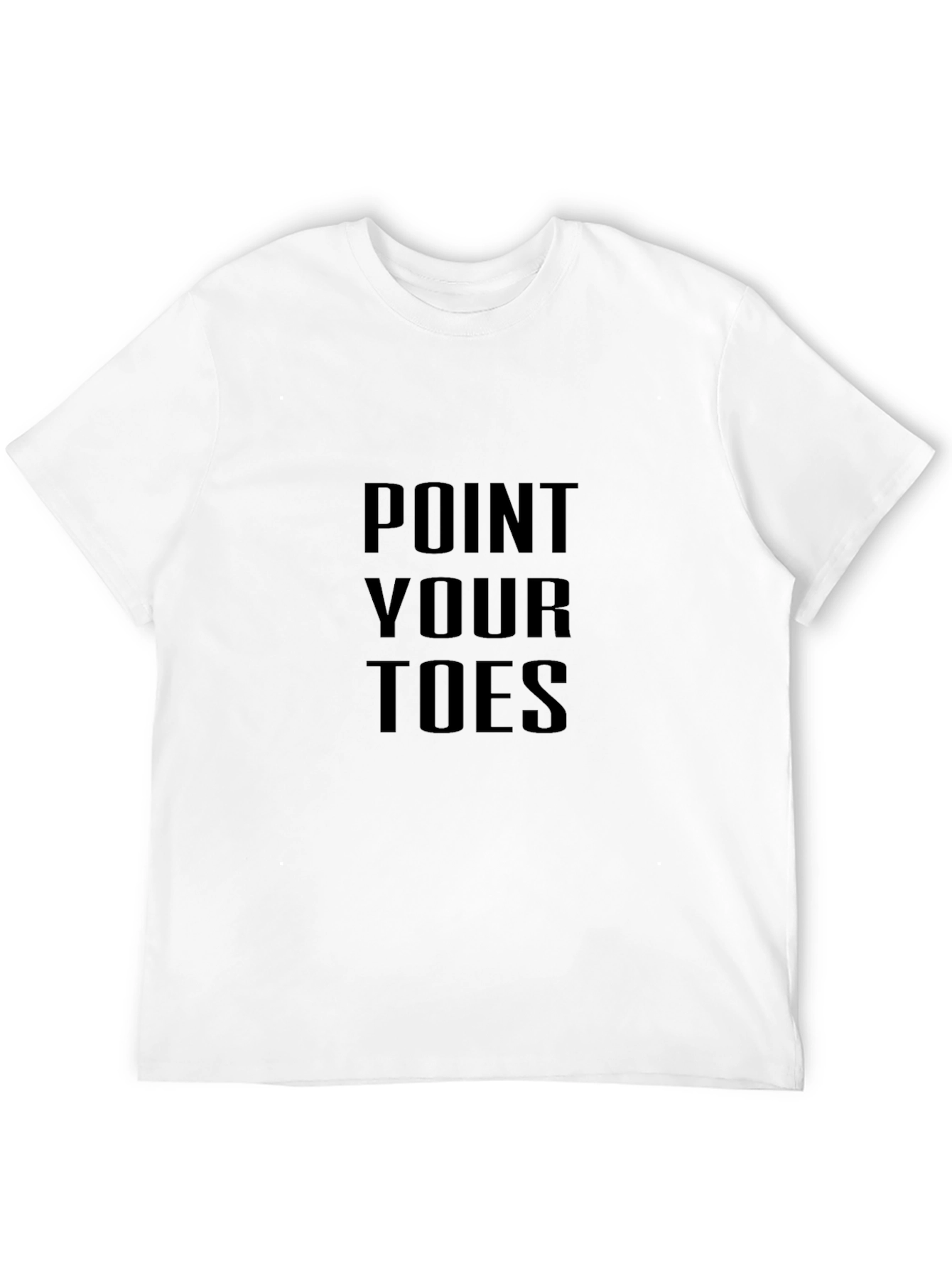 Point Your Toes Black Graphic T-Shirt