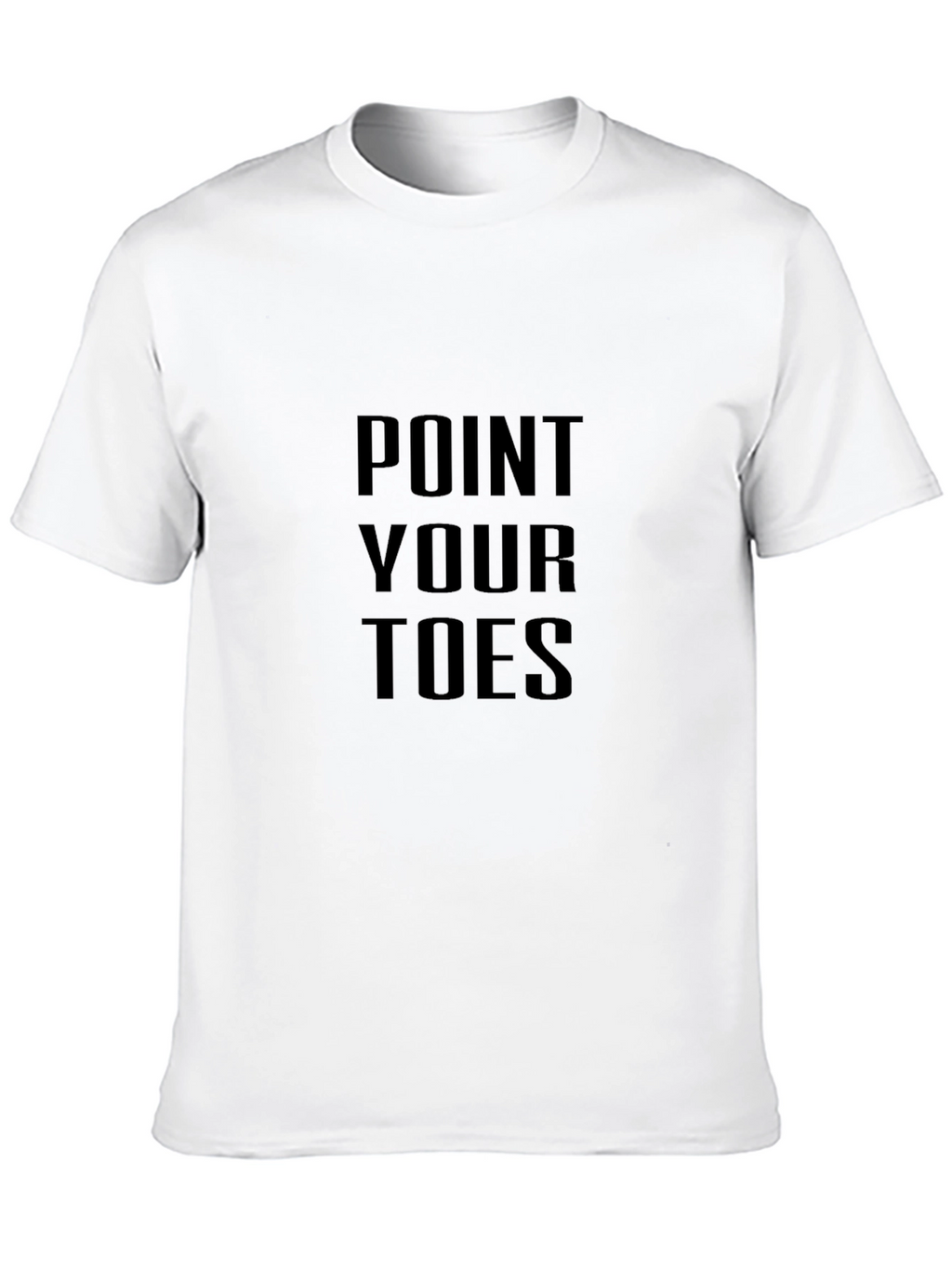 Point Your Toes Black Graphic T-Shirt