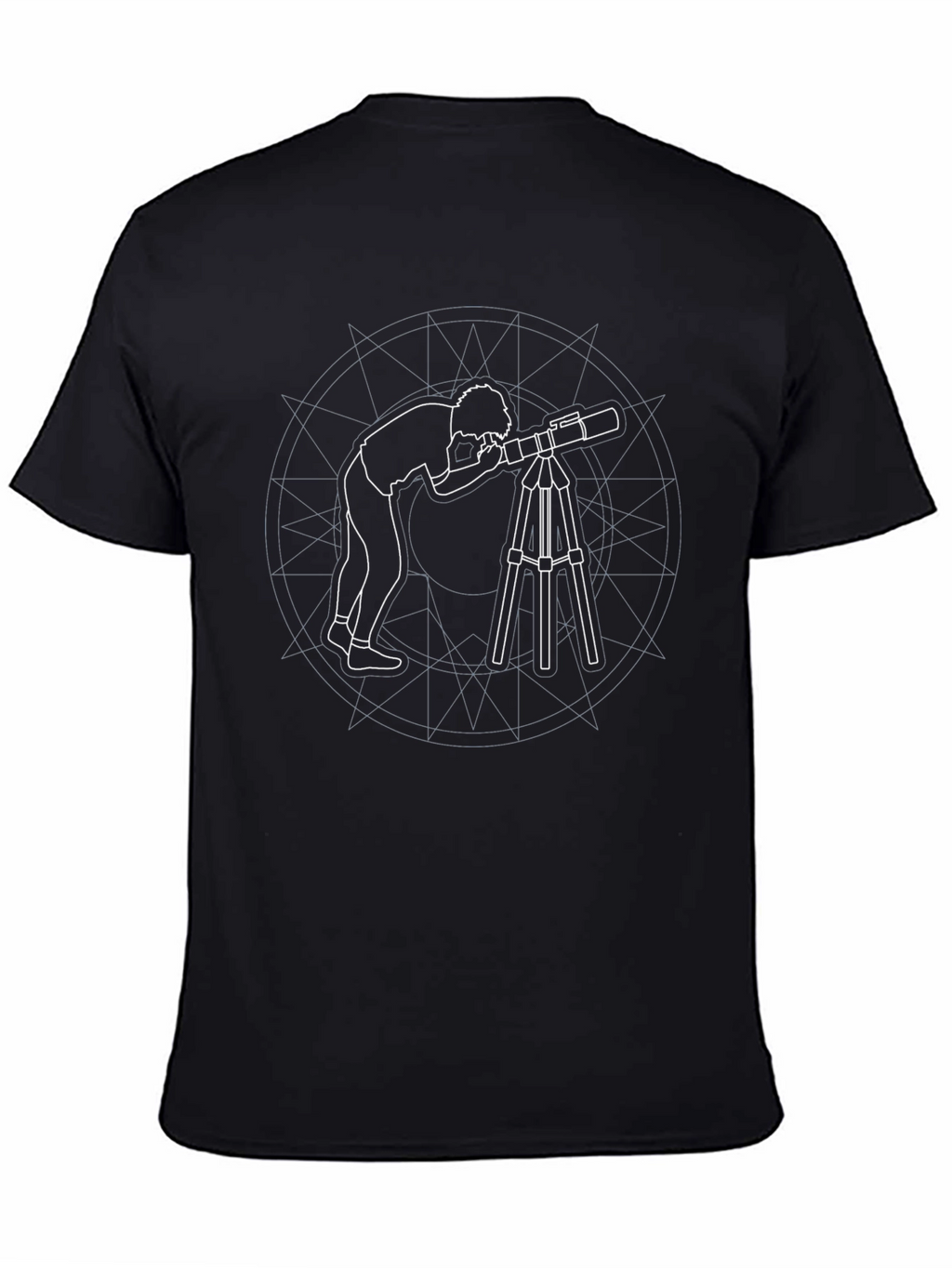Astronomer Graphic Tee - Black Cotton T-Shirt
