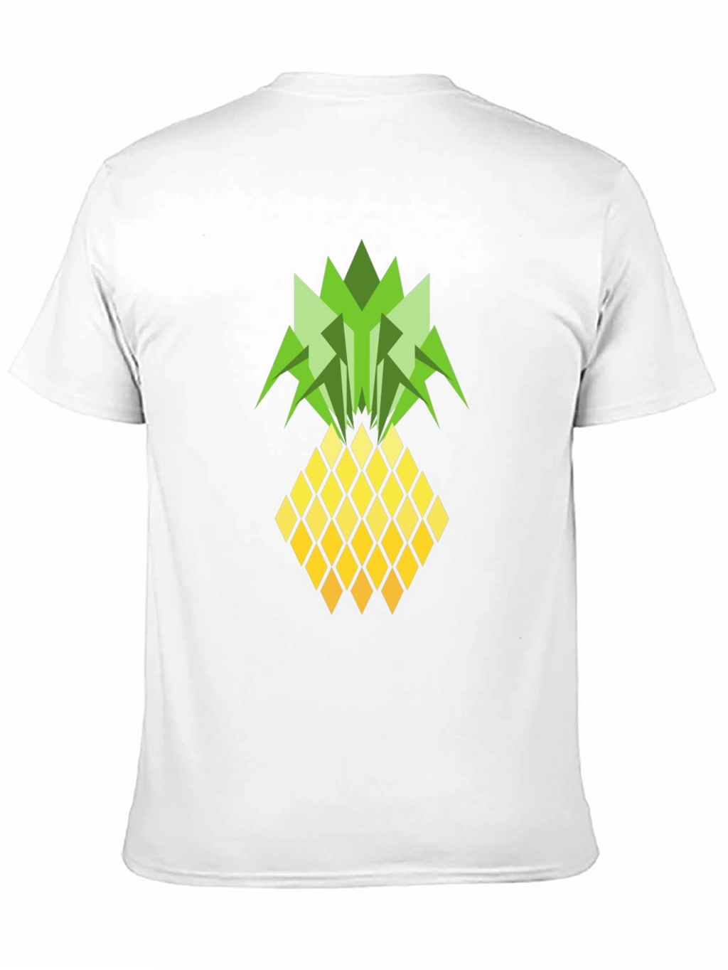 Geometric Pineapple Graphic Tee - Black T-Shirt
