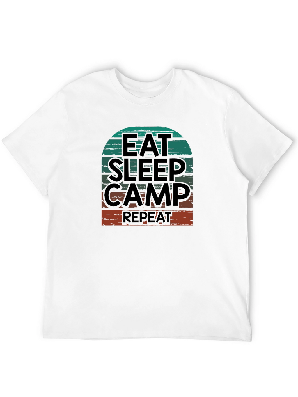 Eat Sleep Camp Repeat Graphic T-Shirt