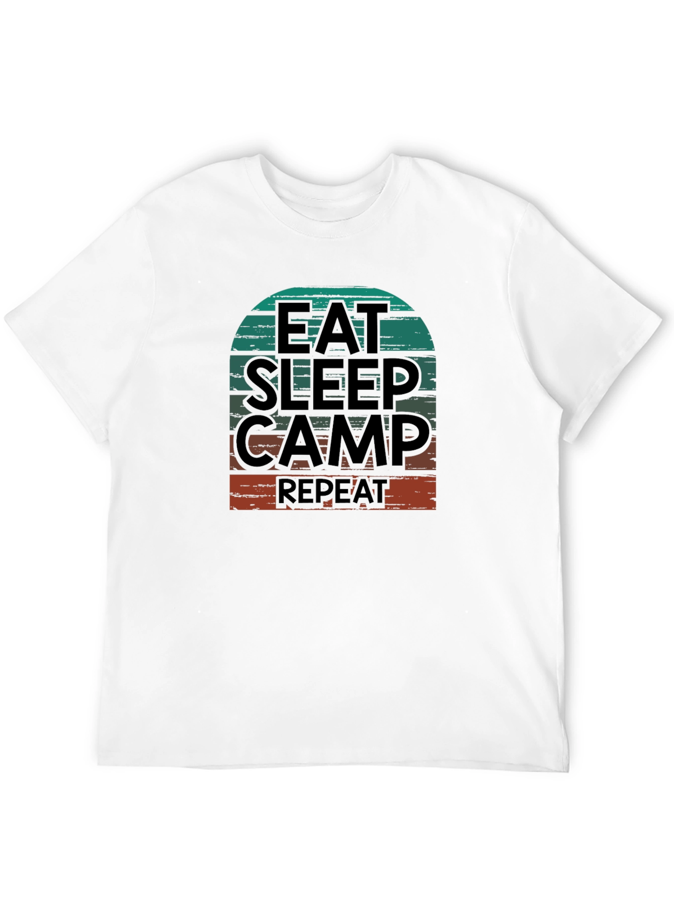 Eat Sleep Camp Repeat Graphic T-Shirt