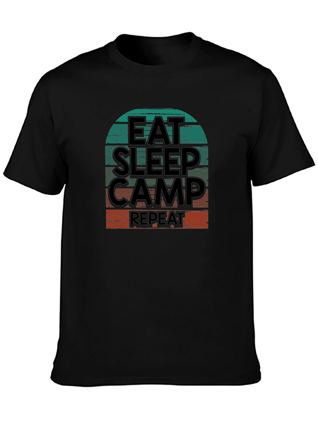 Eat Sleep Camp Repeat Graphic T-Shirt