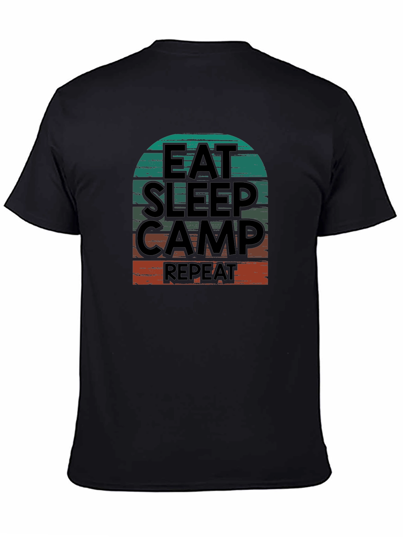 Eat Sleep Camp Repeat Graphic T-Shirt